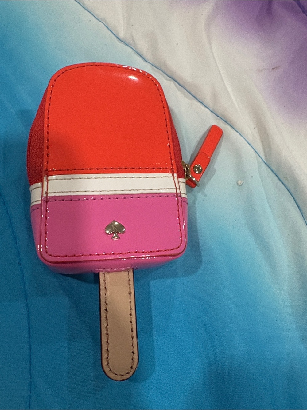 Kate Spade Orange Popsicle Coin And Card Wallet